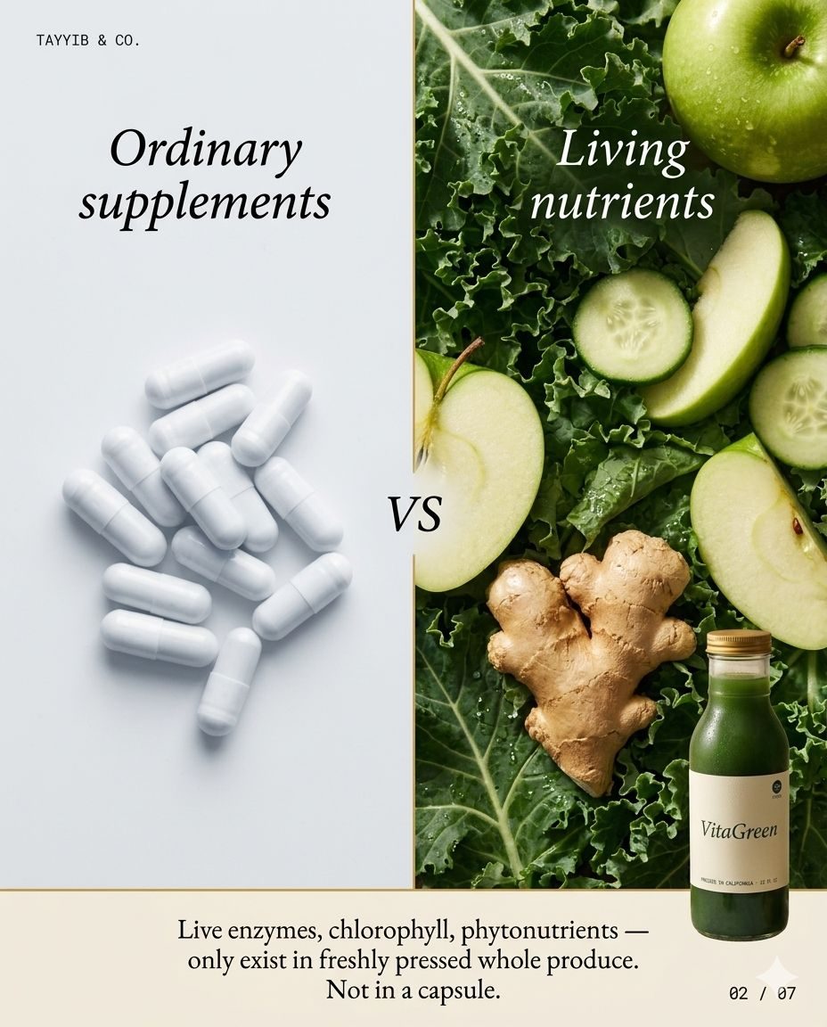 Ordinary supplements vs Living nutrients